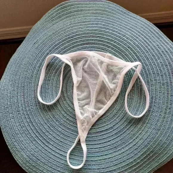 Negligee white lace and mesh - Picture 7 of 9